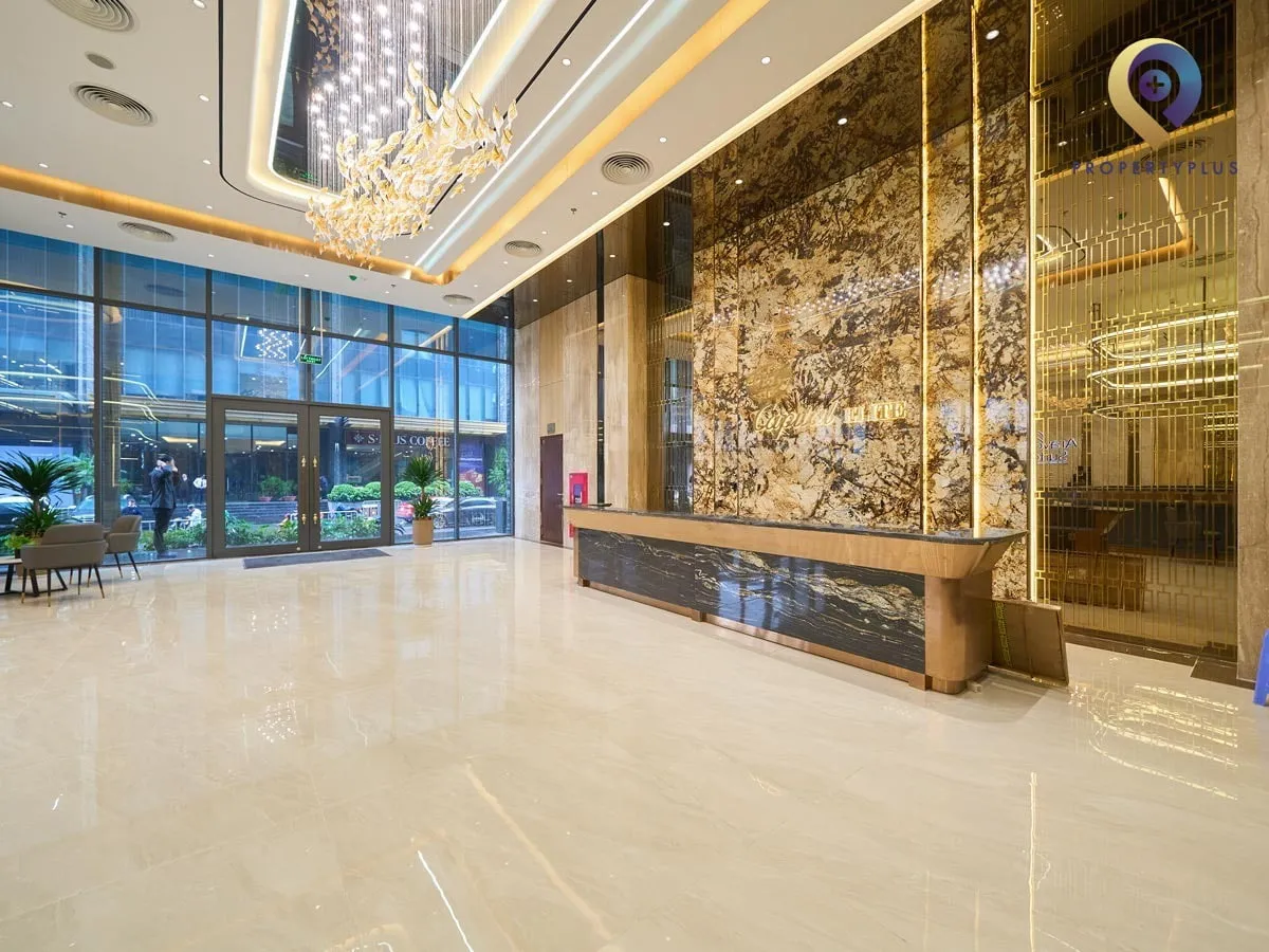 Sảnh tầng trệt tòa nhà Capital Elite